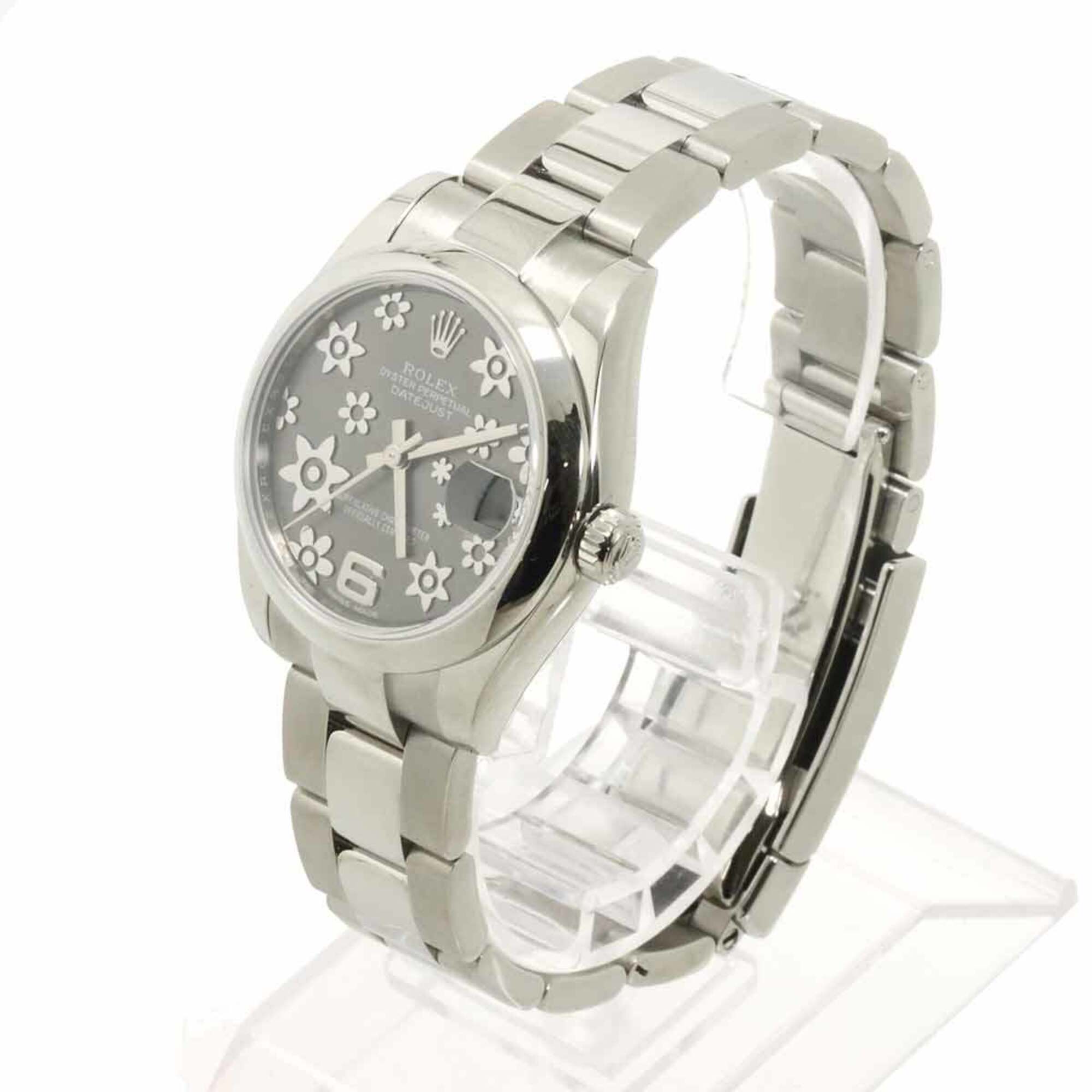 Rolex Datejust 178240 Random Serial Number Roulette Boys\' Watch Gray Flower Automatic