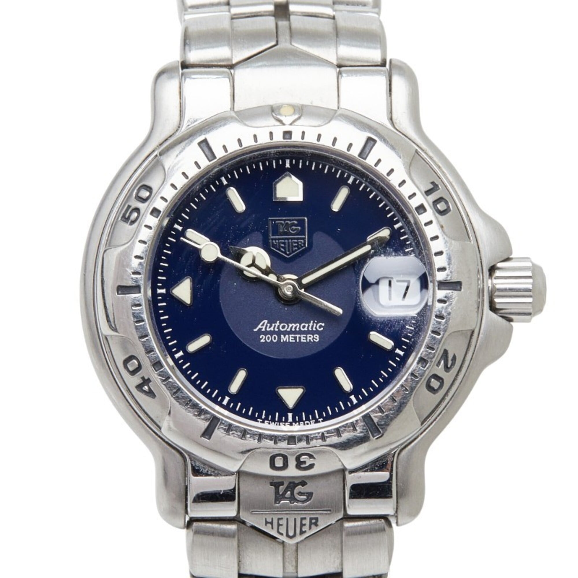 TAG Heuer 6000 Series Watch WH2313-K1 Automatic Movement Navy Dial Stainless Steel Women\'s