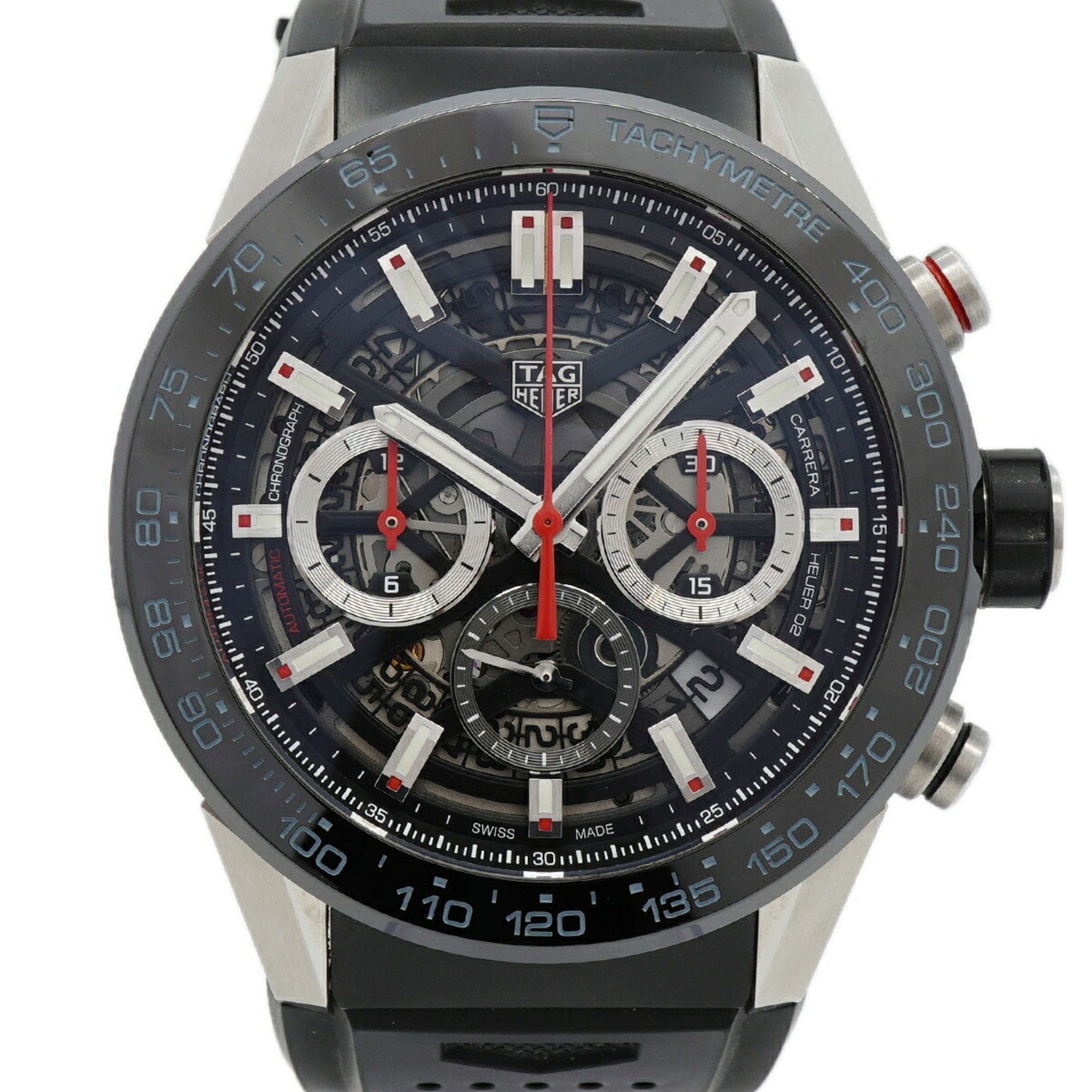 TAG Heuer Carrera Calibre 02 CBG2A10 Skeleton Dial Men\'s Watch