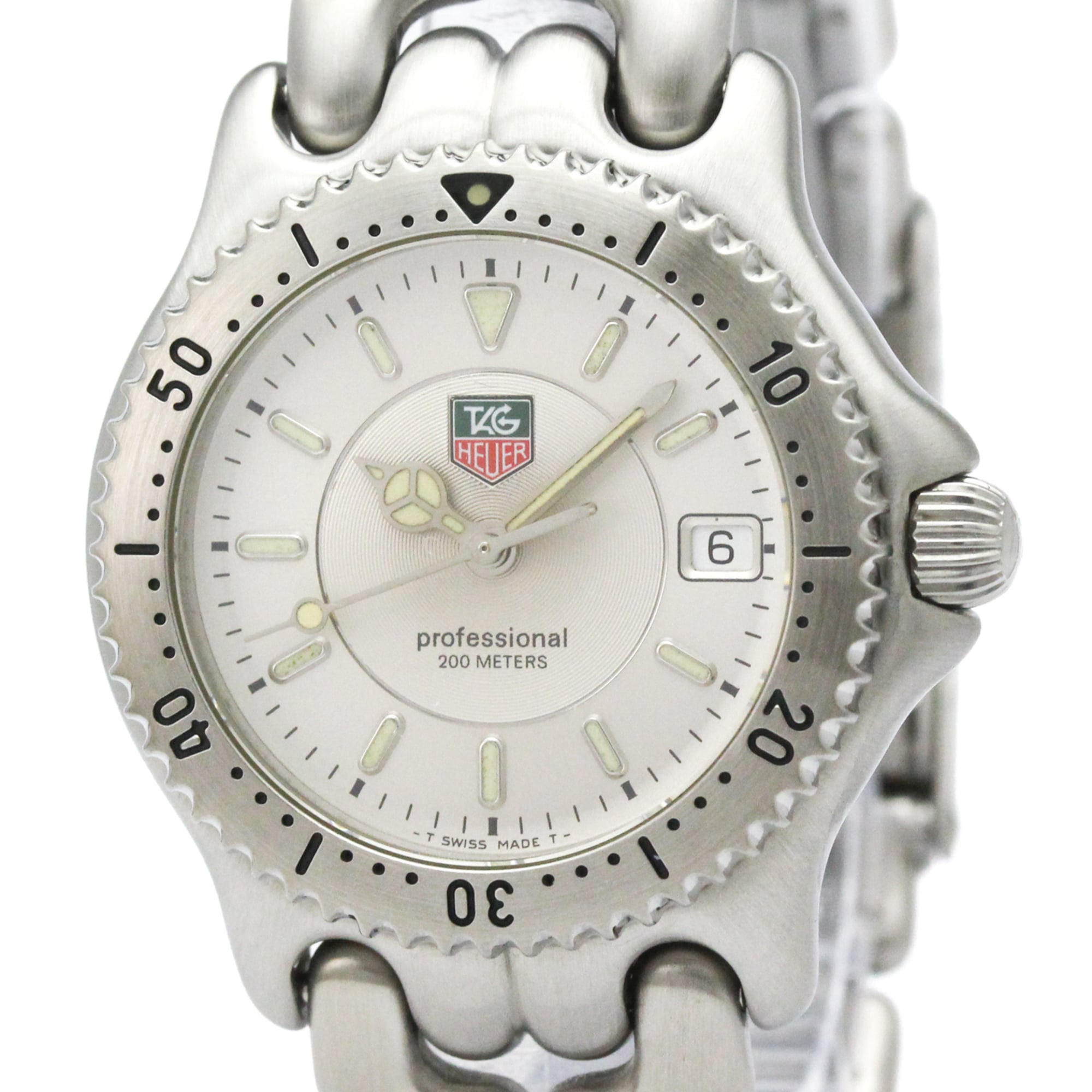 TAG HEUER Sel Professional 200M Steel Mens Watch WG121B Polished