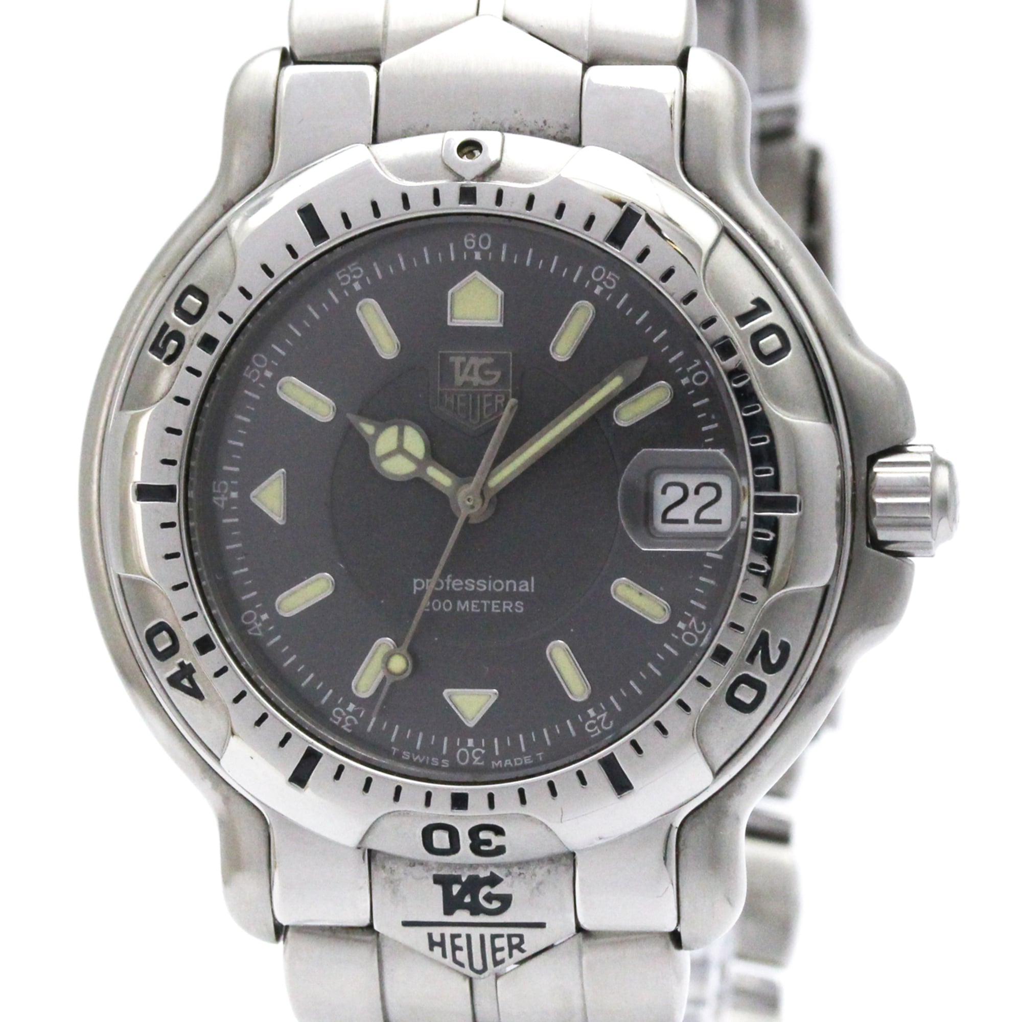 TAG HEUER 6000 Professional 200M Quartz Mens Watch WH1112 Polished