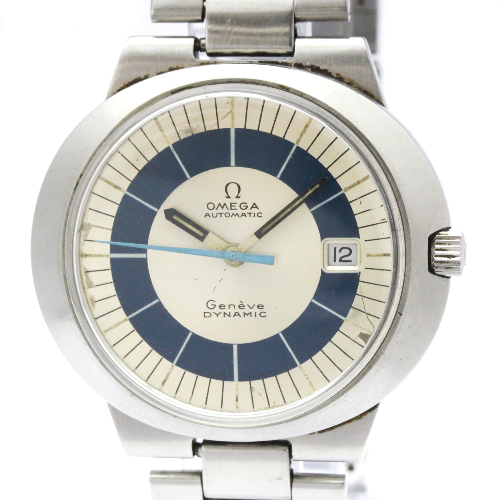 OMEGA Geneve Dynamic Cal 565 teel Automatic Watch 166.039 Vintage