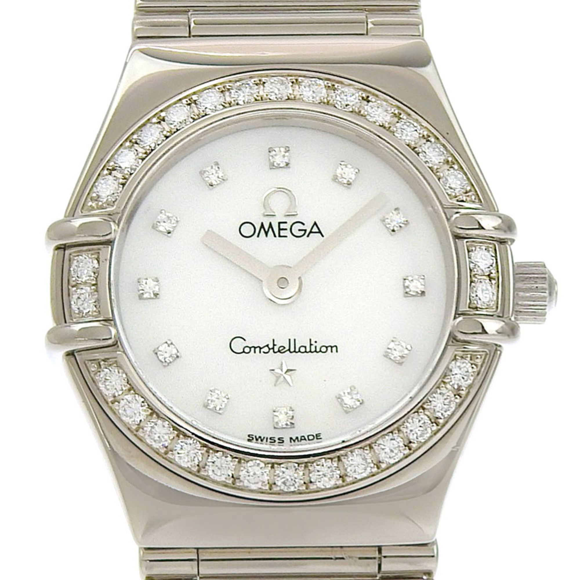 Like New Omega Constellation Mini My Choice 1165 76 Mother-of-Pearl Dial 18K White Gold 64.3g Quartz 150th Anniversary Limited Edition of 999 Pieces