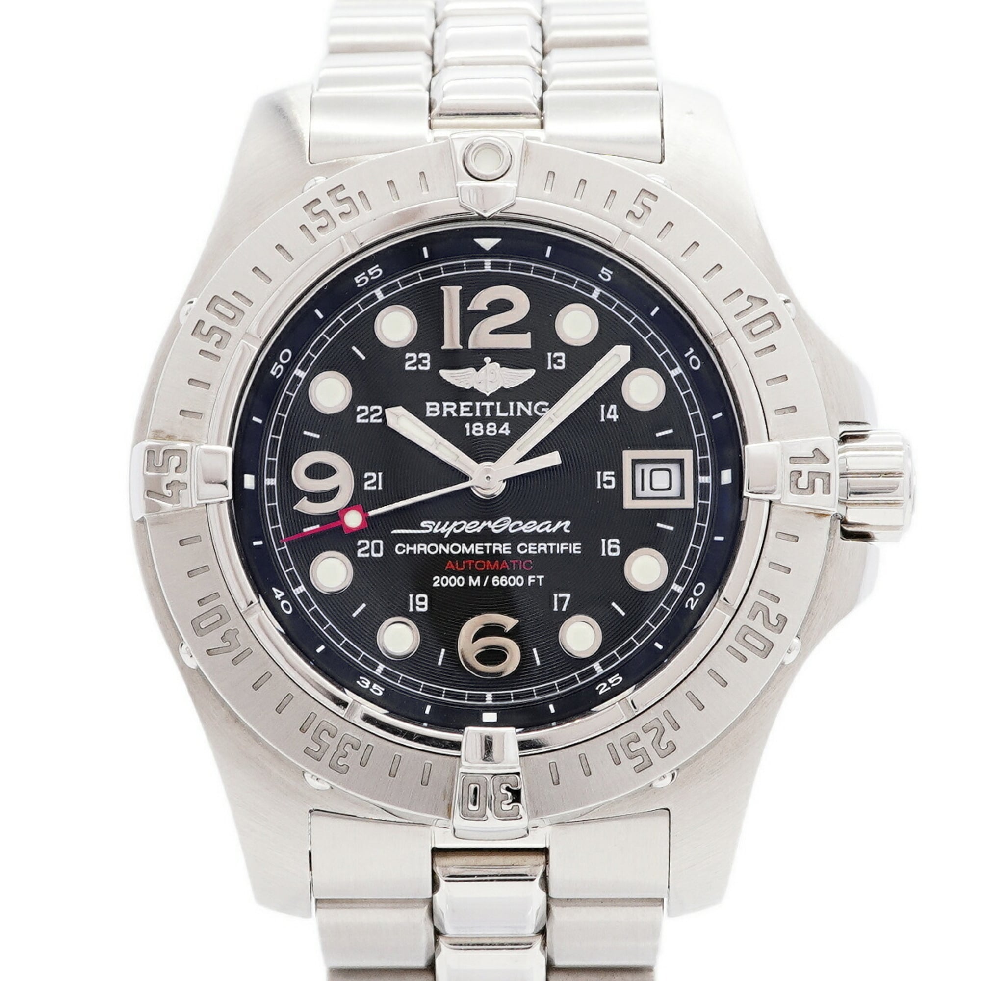Breitling Superocean Steelfish A17390 Black Dial Men\'s Watch