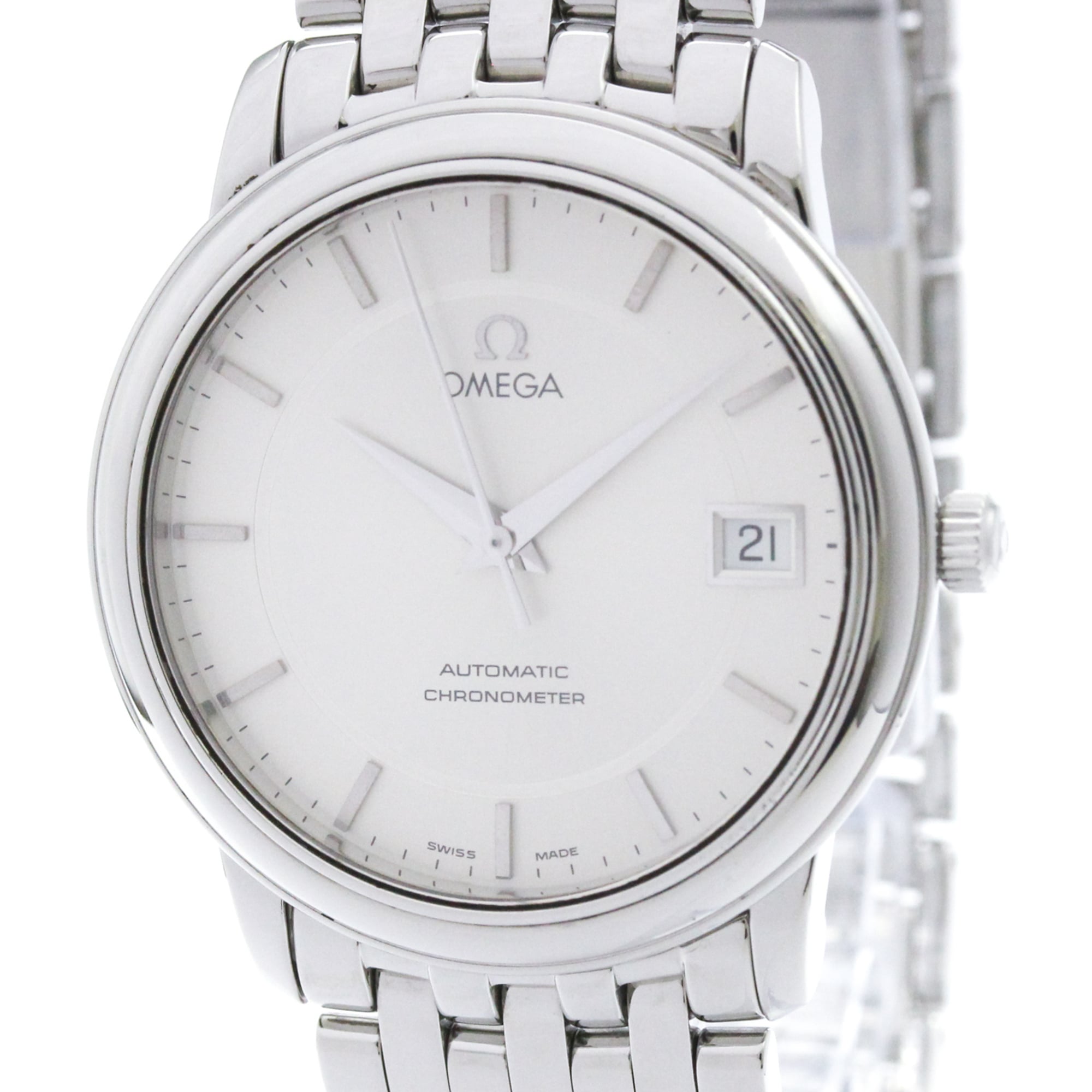 OMEGA De Ville Prestige Steel Automatic Mes Watch 4500.31 Polished