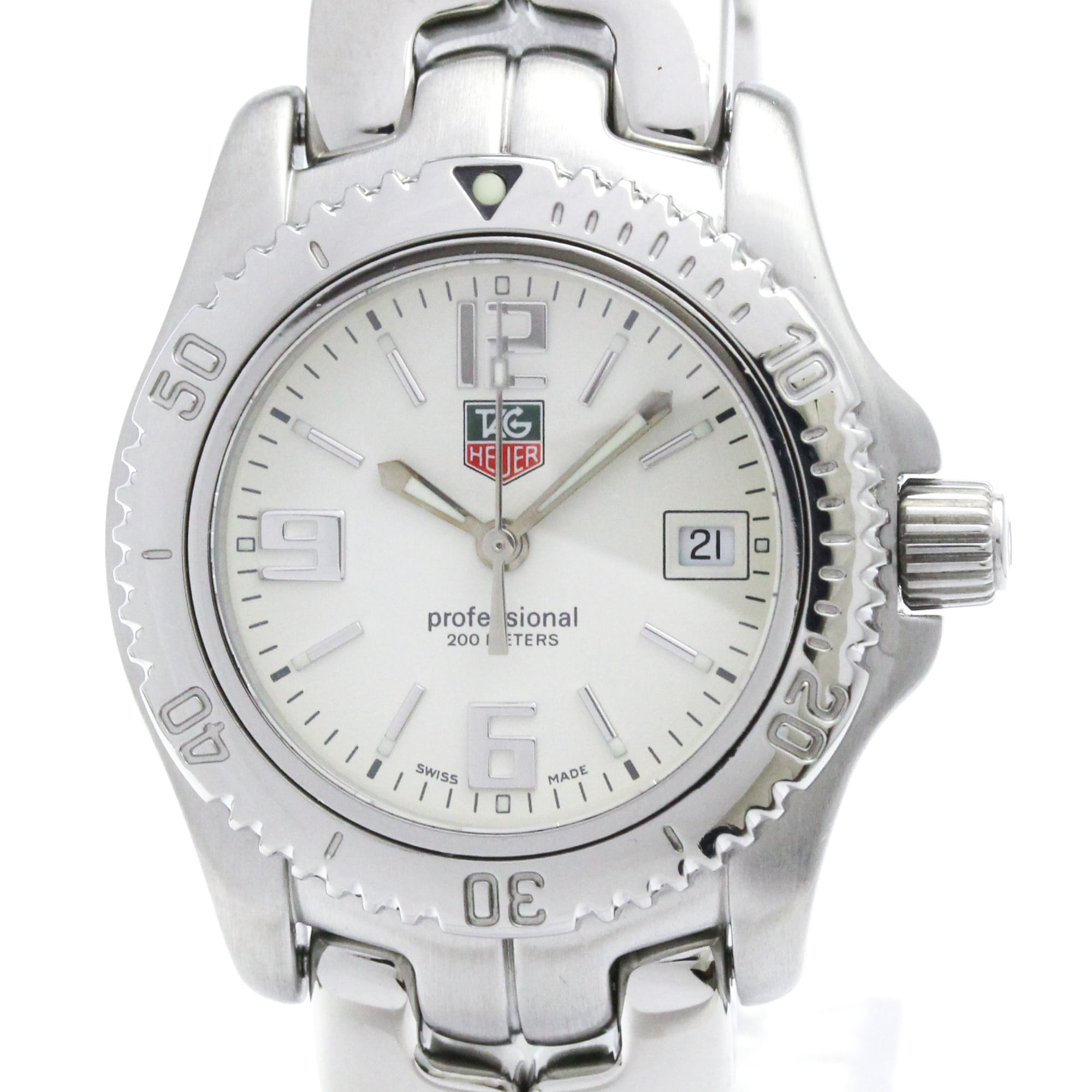 TAG HEUER Link Stainless Steel Quartz Ladies Watch WT1314 Polished