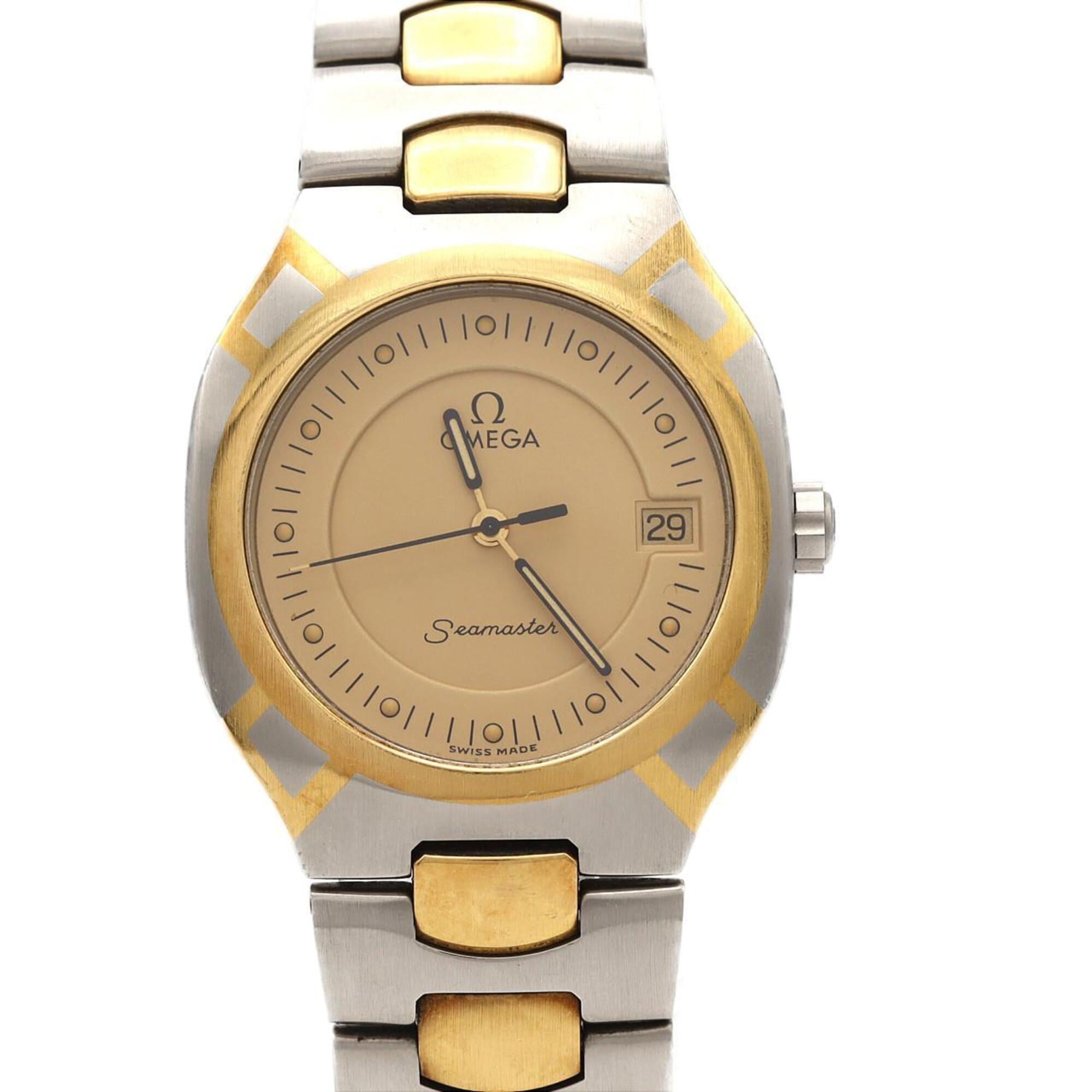 Omega Seamaster Polaris Two-Tone Stainless Steel x Yellow Gold Quartz Watch