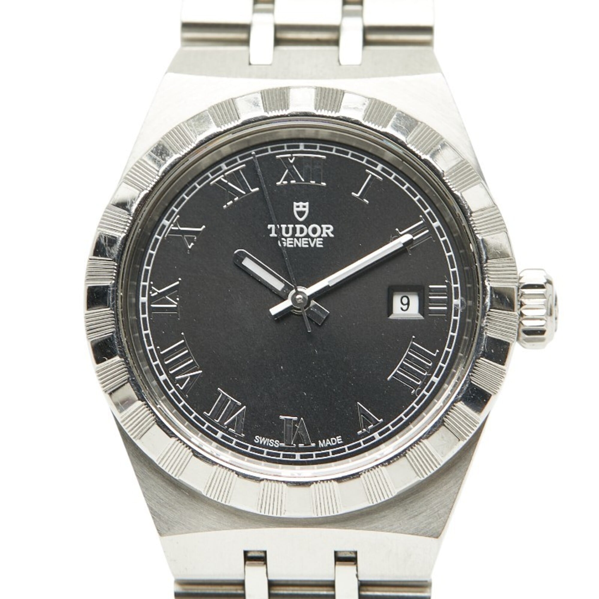 Tudor Royal Watch 28300 Automatic, Black Dial, Stainless Steel, Ladies\'