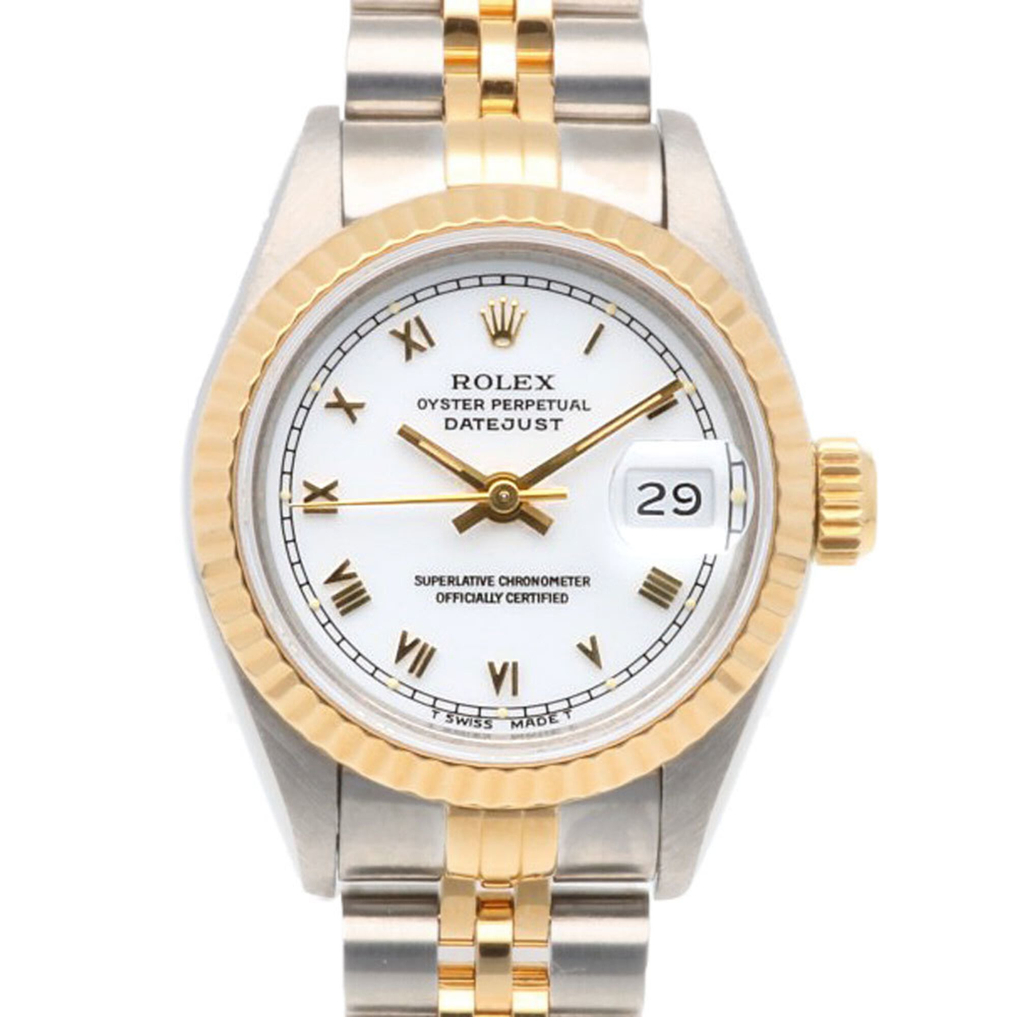 Rolex Datejust Oyster Perpetual Wristwatch, Stainless Steel, 69173, Automatic Winding, Polished, X-serial number, Ladies\', ROLEX, Roman Numerals, Tritium