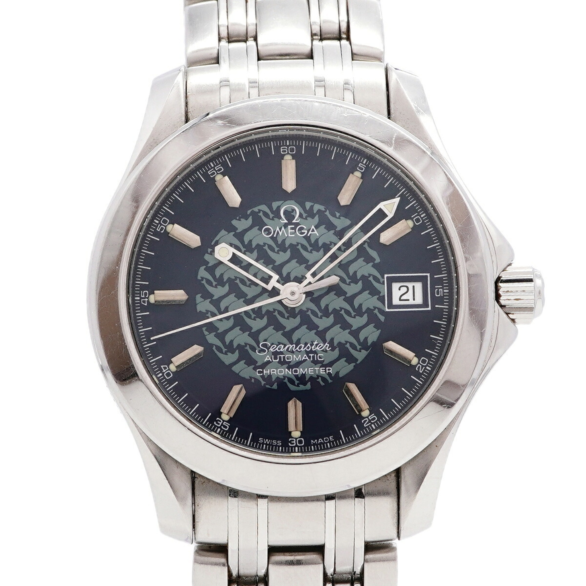 Omega Seamaster Jacques Mayol 2500.80 Blue Dial Men\'s Watch