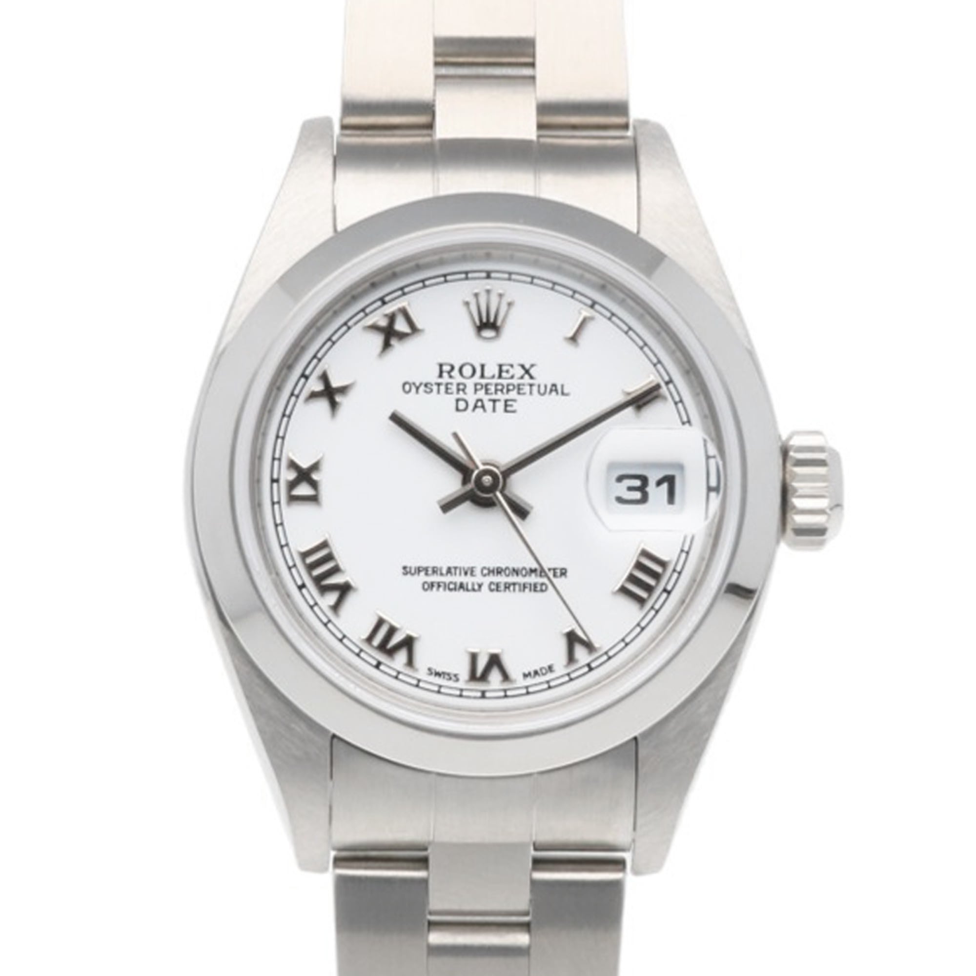Rolex Date Oyster Perpetual Watch, Stainless Steel, 79160, Automatic Winding, Overhauled, K-serial number, Ladies\', ROLEX, Roman Numerals