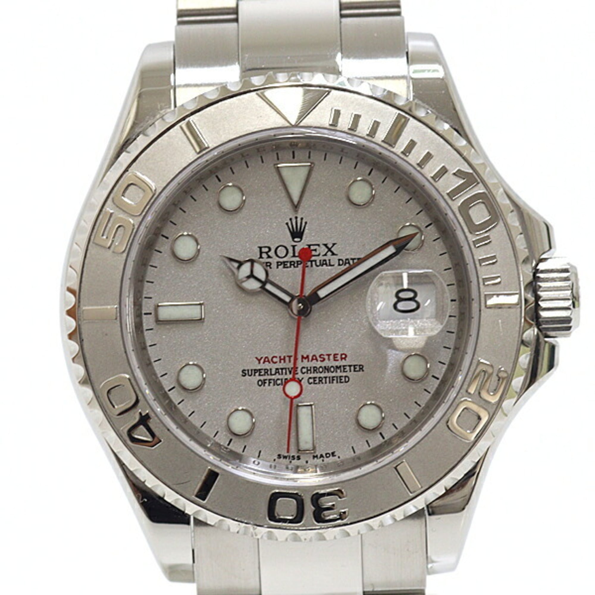 ROLEX Yachtmaster Rolesium 16622 M-serial (2007 model) Silver Dial Men\'s Watch
