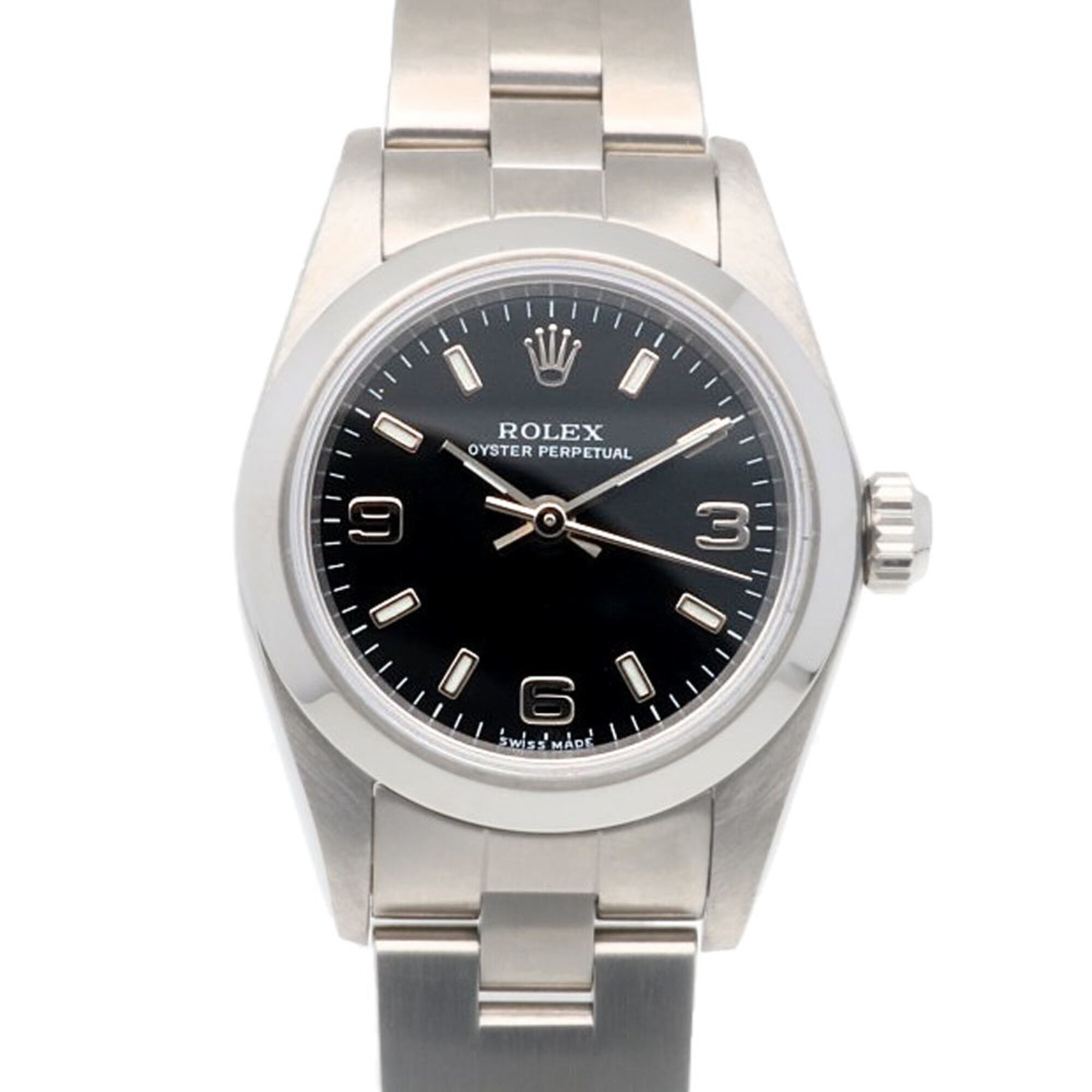 Rolex Oyster Perpetual Wristwatch, Stainless Steel, 76080, Automatic Winding, Overhauled, Polished, K-serial number, Ladies\' ROLEX