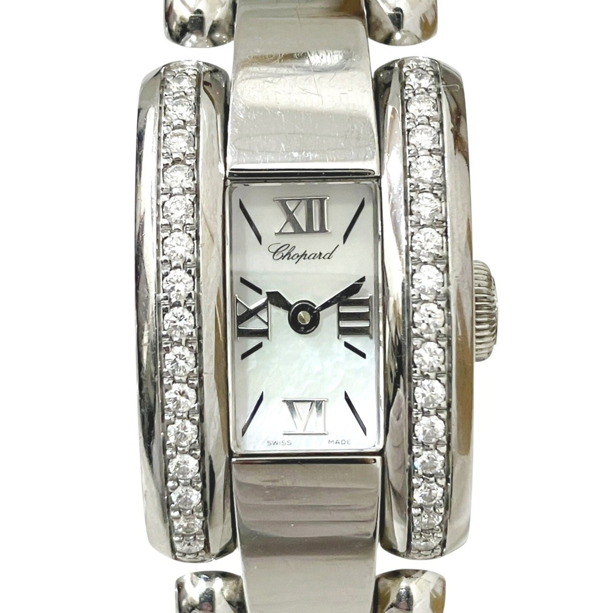 Chopard Lastrada watch, total weight 70.8g, stainless steel, quartz movement, mother-of-pearl dial, model number 8446-20.