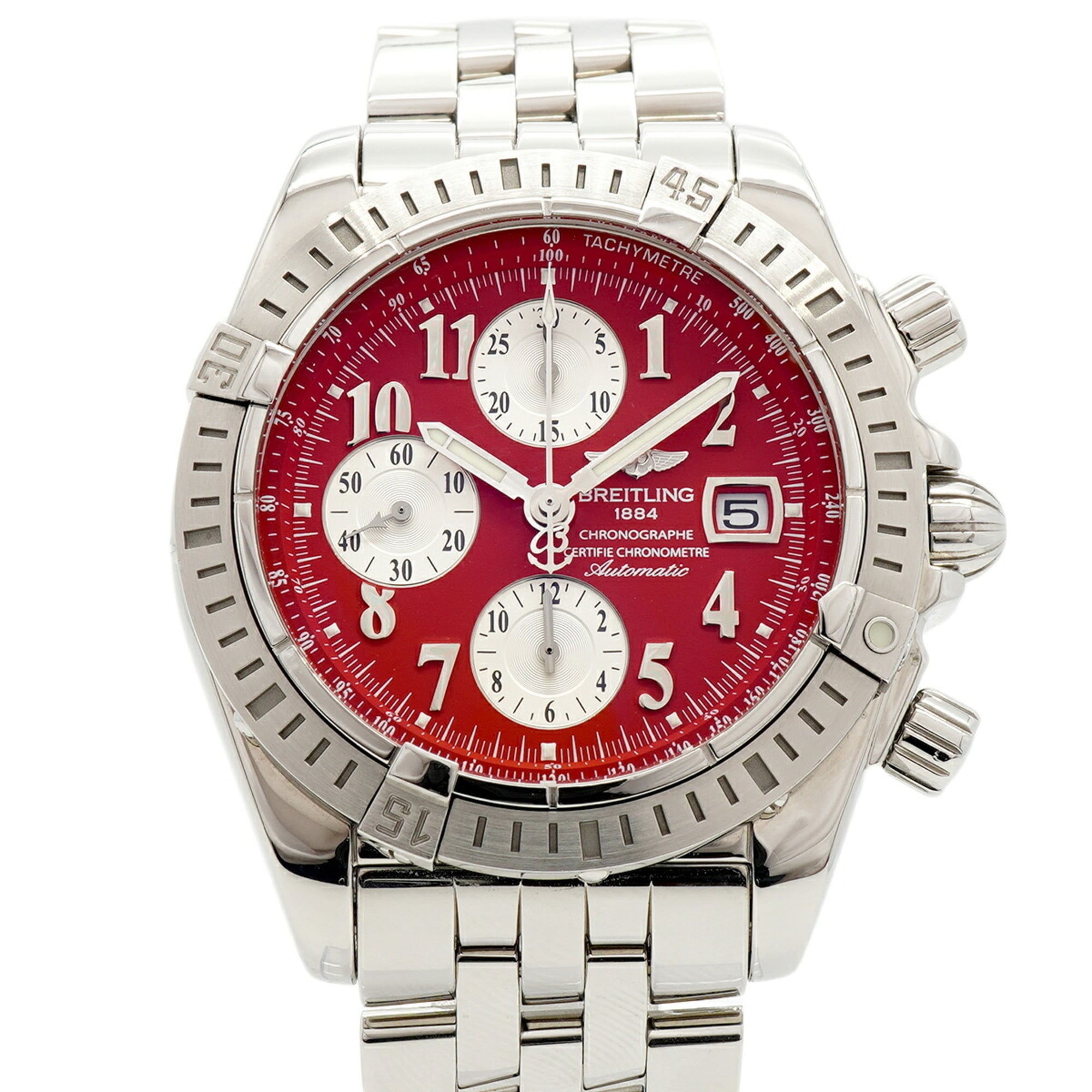 Breitling Chronomat Evolution A13356 Red Dial Men\'s Watch