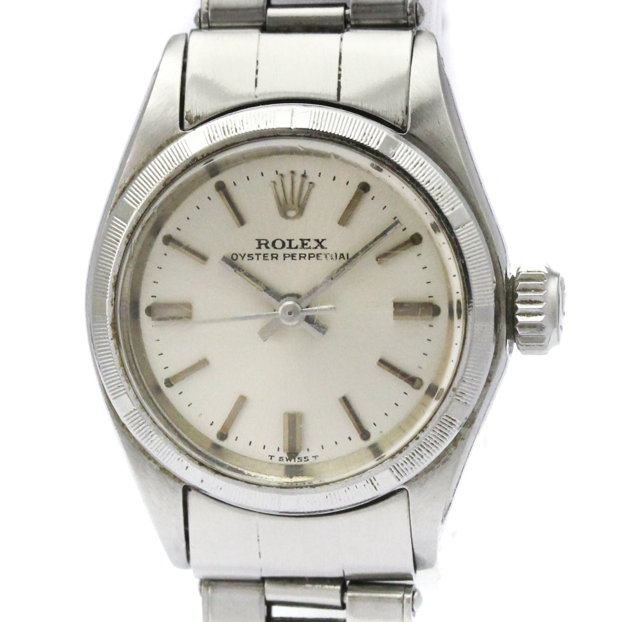 ROLEX Oyster Perpetual 6623 Steel Automatic Ladies Watch Vintage