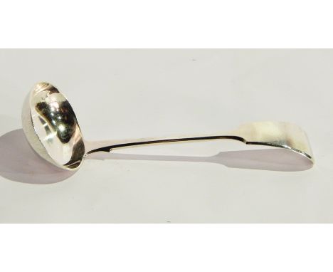 A Victorian silver fiddle pattern gravy ladle, Exeter 1857, 2oz approx. 