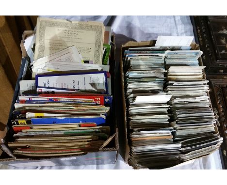 A collection of theatre programmes and a few Ordnance Survey maps 