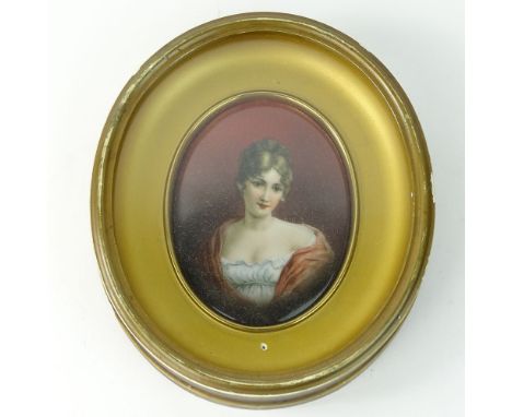 Antique Porcelain Plaque "Madame de Pompadour". Bears impressed KPM mark en verso. Good condition. Measures 5-3/4" x 4-1/2", 