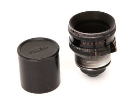 A Taylor Taylor &amp; Hobson Cooke Kinetal f/2 25mm Lens, black, serial no. 562153, body, G-VG in Arri mount, elements, G-VG,