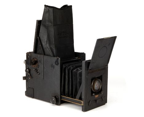 An Adams &amp; Co. Videx Reflex Camera, black, serial no. 2028, with Thornton-Pickard Cooke f/4.5 5&Acirc;&frac34;" lens, ser