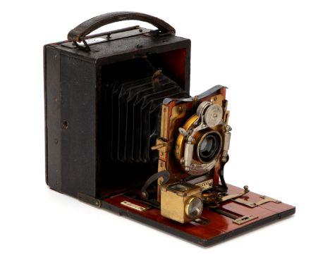 A Thornton-Pickard Oxford Automan Hand & Stand Camera, 1902-1906, with C.P. Goerz f.6.8 lens, in Bausch & Lomb shutter, body,