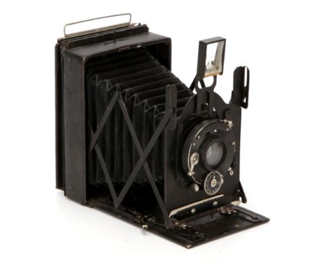 An A. Adams & Co. Model A Vesta Folding Camera, 1910, serial no. 521, with Ross Homocentric f/6.3 5" lens, serial no. 68155, 