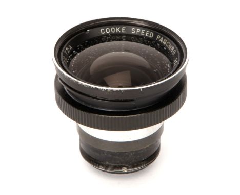 A Cooke Speed Panchro Series III /2 25mm Lens, black, serial no. 700898A, body, F, aperture ring loose but working, some dete