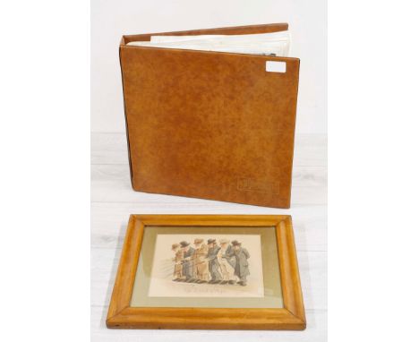 Collection of local interest vintage postcards, including Swindon, Westbury, Chippenham etc (within an album); also a Lithogr