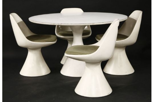 An Arkana Mushroom Dining Table Designed By Maurice Burke 121 5