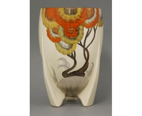 A Clarice Cliff 'Rhodanthe' vase,shape no. 452,21.5cm high