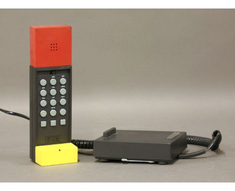 An Enorme telephone,1986, designed by Ettore Sottsass (1917-2007), with Telephone Instruction Manual and original box