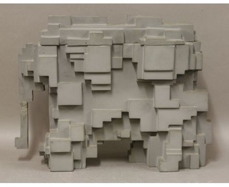 A Nairn Flooring advertising elephant,by Eduardo Paolozzi (1904-2005), numbered 278/3000, trunk damaged, no paperwork,38cm lo