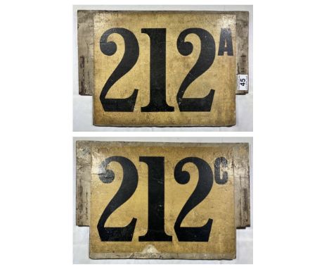 LGOC route board 212A & 212C from K & S-type buses.