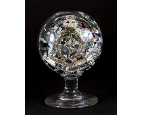 An interesting Paul Ysart Royal Army Medical Corps paper weight, H. 10cm.