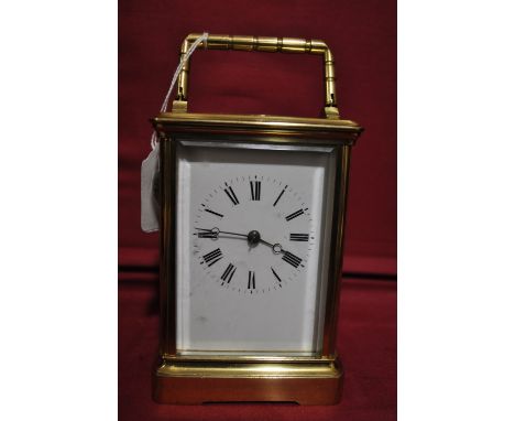 A French brass cased carriage clock,
height 5.75".