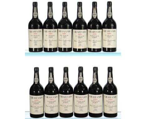 ß&nbsp1970 Graham's, Vintage Port 12x75cl IN BOND   Owned by a member of the Symington family and stored with Private Reserve