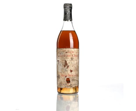 1830 Berry Bros. & Rudd, Grande Fine Champagne Cognac 1x70cl   Label soiled and damaged, embossed metal capsule "Grande Fine 