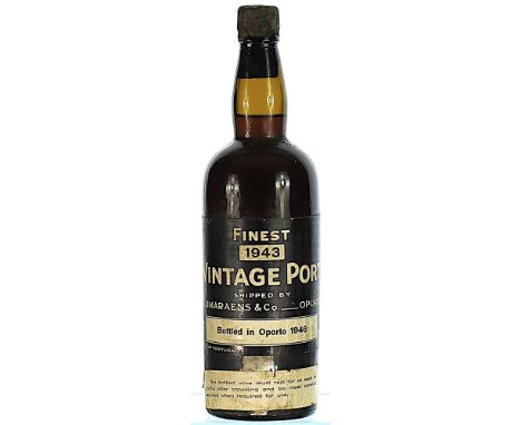 1943 Fonseca, Guimaraens Vintage Port  1x75cl   Wax capsule damaged.