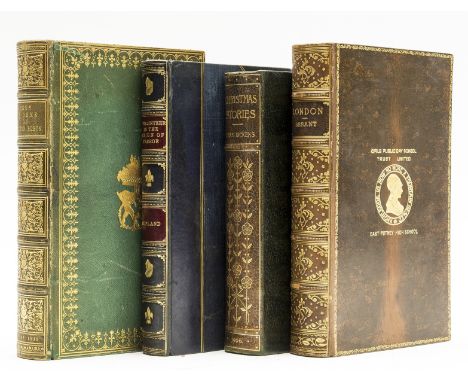 Bindings.- Dickens (Charles) Christmas Stories, frontispiece and plates, some foxing to first few pp., contemporary half moro