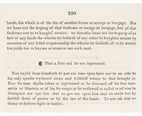 London.- Arnold (Richard) The Customs of London, otherwise called Arnold's Chronicle: containing...The Nut-Brown Maid, third 