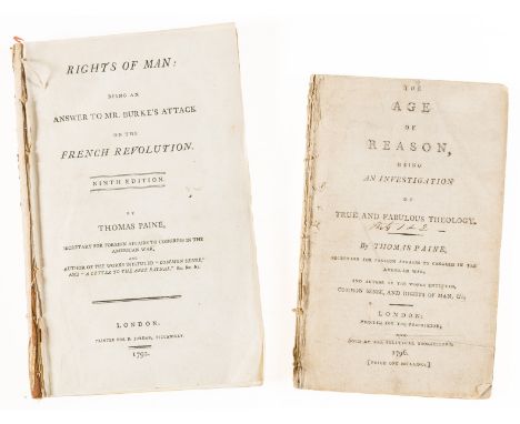 Paine (Thomas) Rights of Man: Being an Answer to Mr. Burke's Attack on the French Revolution, ninth edition, 2 parts in 1, en
