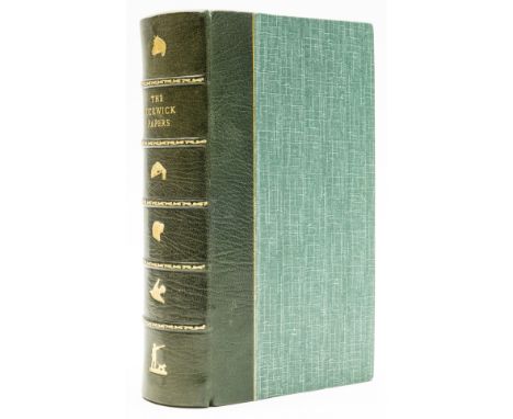 Dickens (Charles) The Pickwick Papers, number 32 of 250 copies specially made on antique laid paper, illustrations, morocco-b