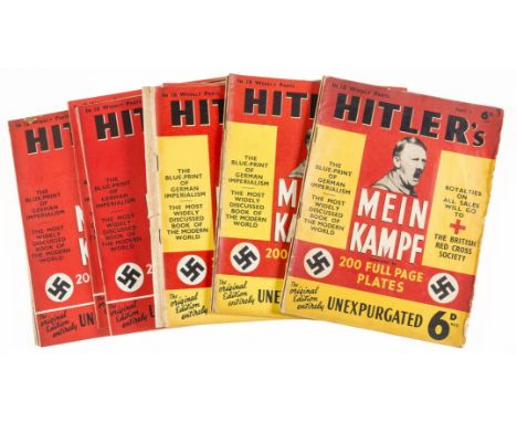 Hitler (Adolf) Mein Kampf, first illustrated edition in original 18 parts, photographic illustrations, original pictorial wra