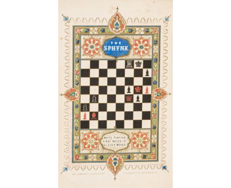 Chess.- Staunton (Howard) The Chess-Player's Handbook, first edition, colour frontispiece, numerous diagrams, occasional spot