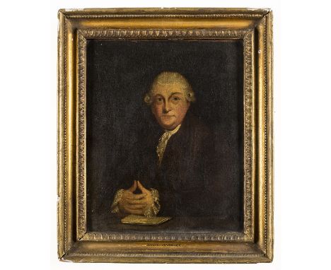NO RESERVE Theatre.- Reynolds (Sir Joshua), After. Portrait of David Garrick (1717-1779), "The Prologue Portrait", oil on can