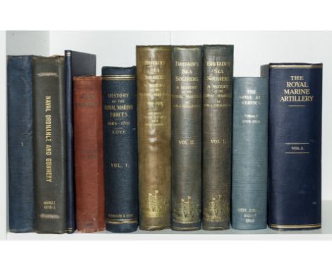 NO RESERVE Navy.- Field (Colonel Cyril) Britain's Sea Soldiers: a History of the Royal Marines, 2 vol., frontispieces, plates