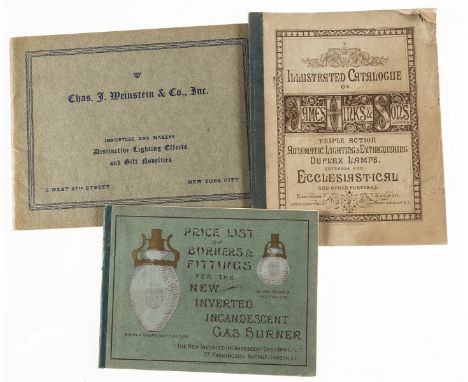 Lighting.- Hinks &amp; Son's, Birmingham. [Trade Catalogue] Illustrated Catalogue of James Hinks &amp; Son's, title in red an