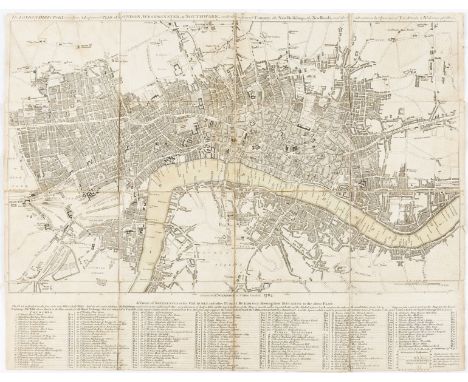 London.- Picture of London (The), for 1819, folding engraved frontispiece and 2 maps, engraved plates of multiple views, cont