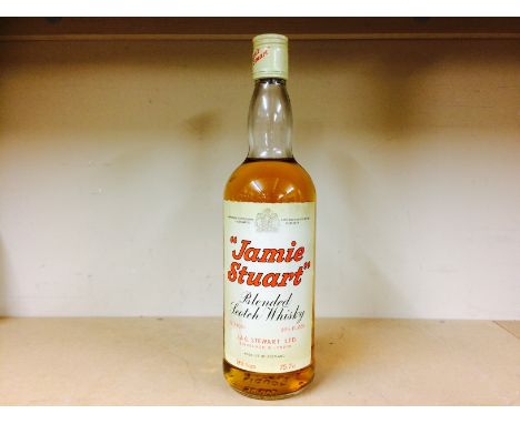 JAMIE STEWART
Blended Scotch Whisky
26 2/3 fl.oz, 75.7cl, 70° proof. CONDITION REPORT: Fill level top of shoulder.